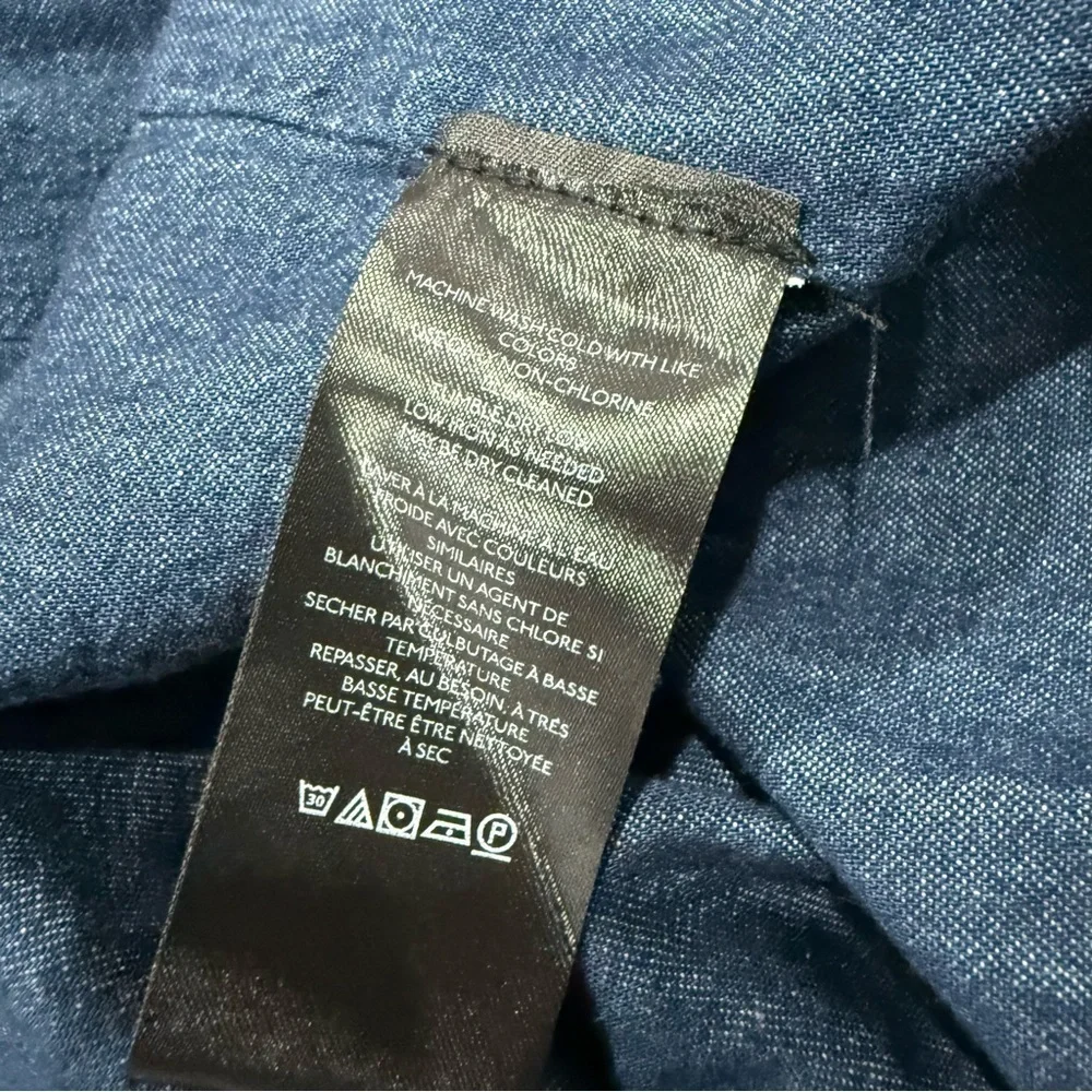 Free People Blazer Denim Car Coat in Rinse Wash